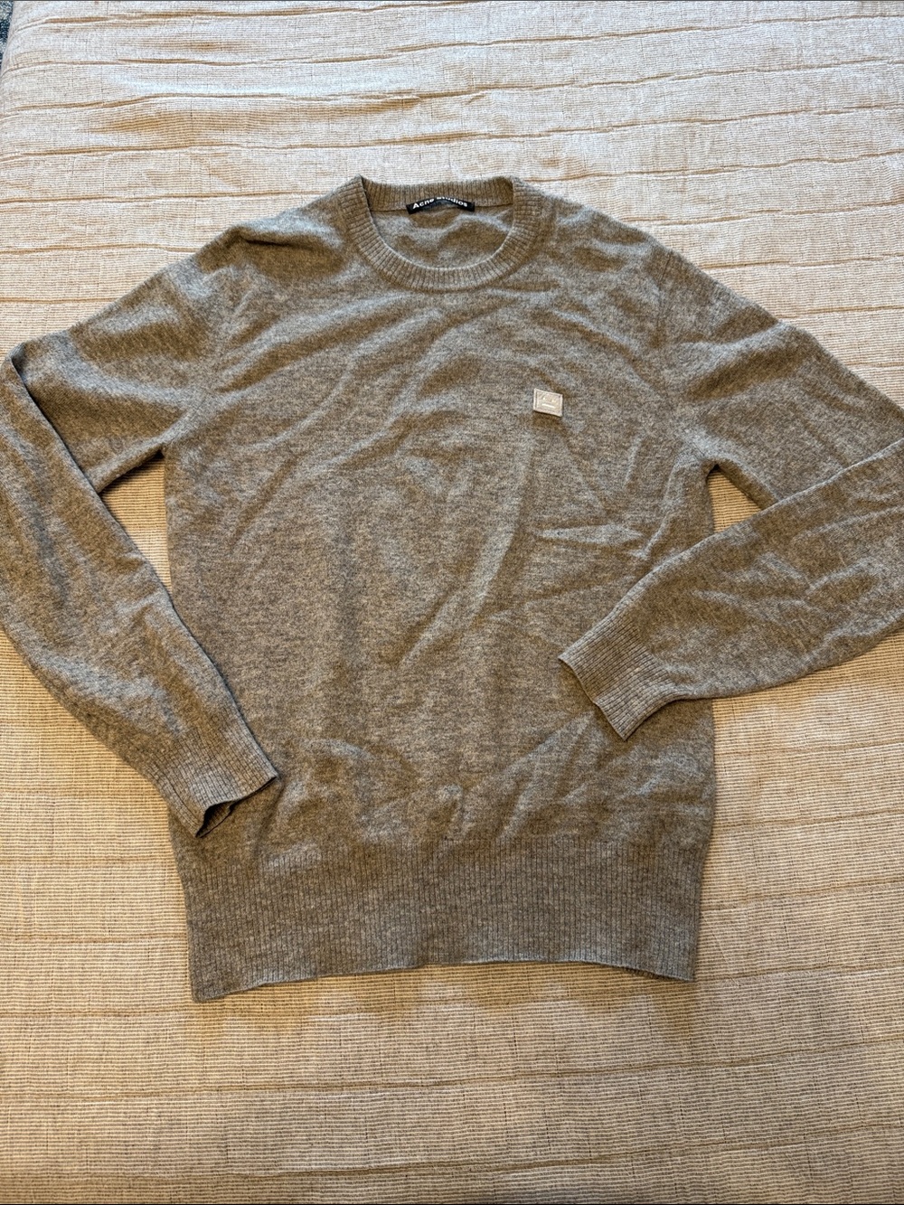 Acne Studios Grey Wool Crewneck